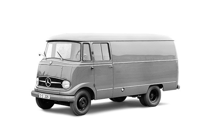 old mercedes vans