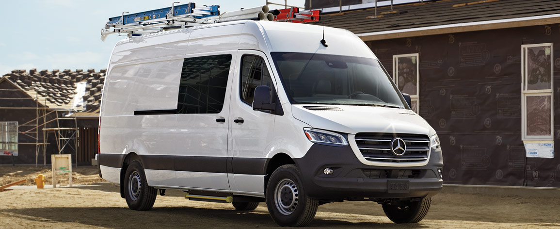 Sprinter Crew Van at job site.