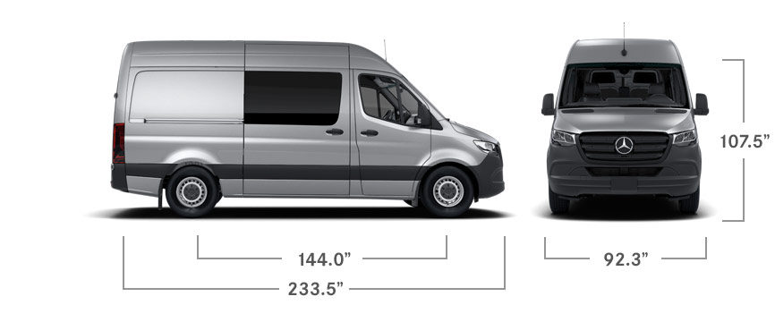 sprinter crew van 144