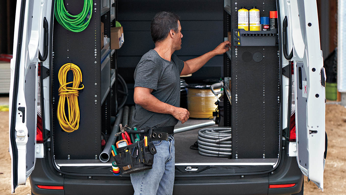 Mercedes-Benz Sprinter commercial fleet van — FedEx livery