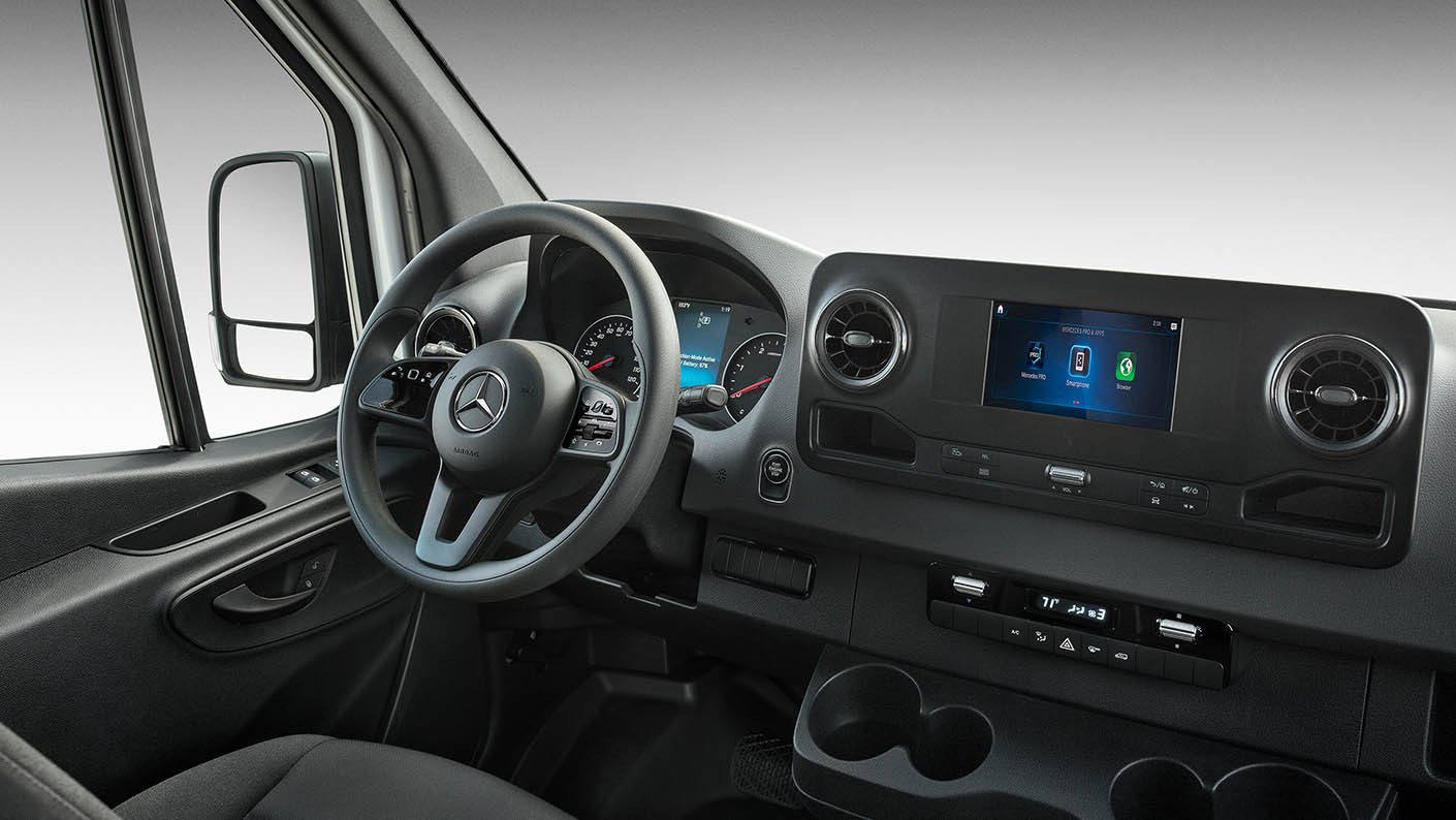 The Mercedes me connect for Business is an a technology available in the Mercedes-Benz Sprinter